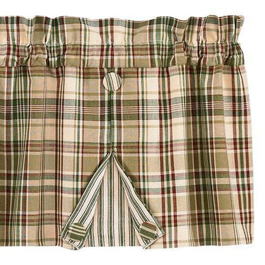 Thyme Valance - Pleated Button Park Designs - The Fox Decor